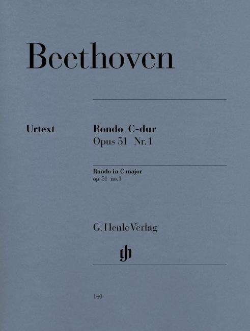 Rondo C-Dur op.51,1,Kl.HN140 - Beethoven - Bøker - SCHOTT & CO - 9790201801407 - 6. april 2018