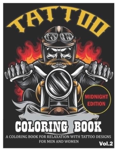 Cover for Benmore Book · Tattoo Coloring Book Midnight Edition (Paperback Book) (2020)