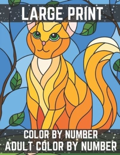 Cover for David Johnson · Large Print Color By Number Adult Color By Number (Pocketbok) (2020)