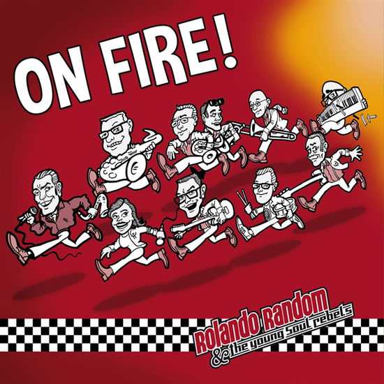 Cover for Rolando Random &amp; the Young Soul Rebels · On Fire (Eco Vinyl) (LP) (2024)