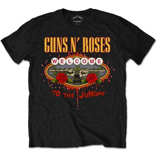 Guns N' Roses Unisex T-Shirt: Welcome to the Jungle - Guns N Roses - Merchandise - Bravado - 5055979970408 - 