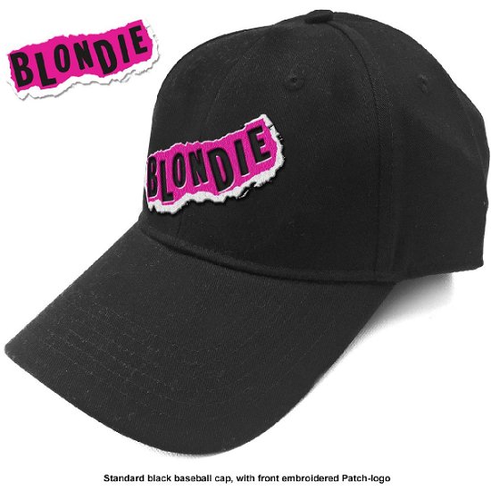Cover for Blondie · Blondie Unisex Baseball Cap: Punk Logo (Klær) [Black - Unisex edition]