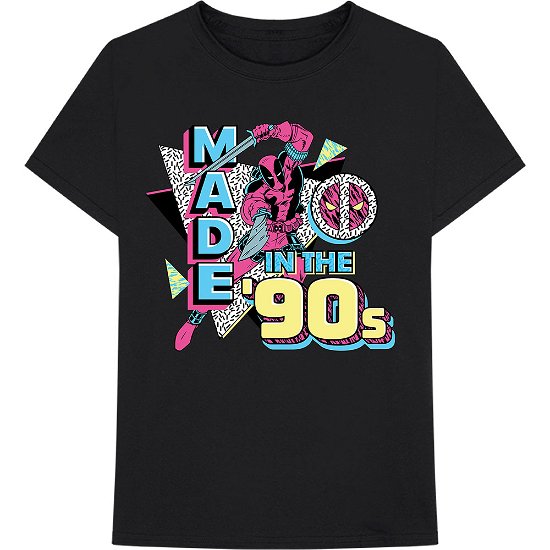 Cover for Marvel Comics · Marvel Comics Unisex T-Shirt: Deadpool Made In The 90s (T-shirt) [size M] [Black - Unisex edition]