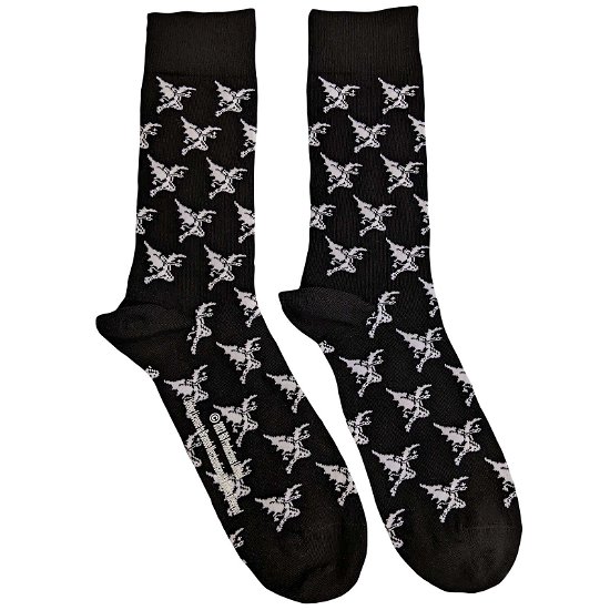 Black Sabbath Unisex Ankle Socks: Demon Pattern (UK Size 7 - 11) - Black Sabbath - Produtos -  - 5056561044408 - 