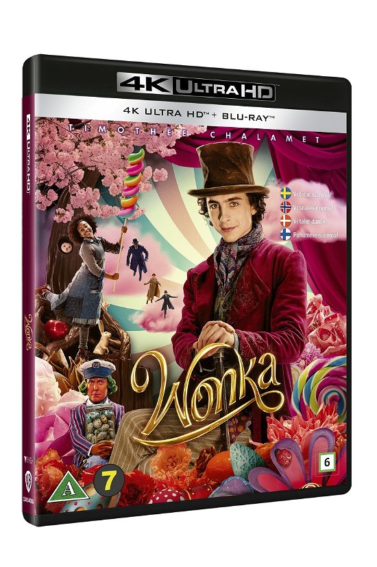 Cover for Wonka (4K UHD + Blu-ray) (2024)