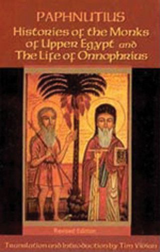 Cover for Paphnutius · Histories of the Monks of Upper Egypt and the Life of Onnophrius (Cistercian Studies) (Paperback Book) (2000)