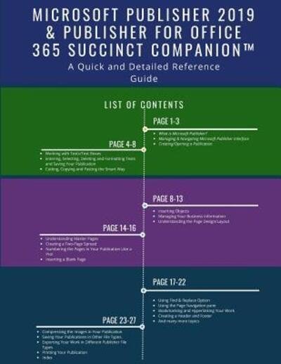 Cover for Succinct Companion · Microsoft Publisher 2019 &amp; Publisher for Office 365 Succinct Companion (TM) (Taschenbuch) (2019)
