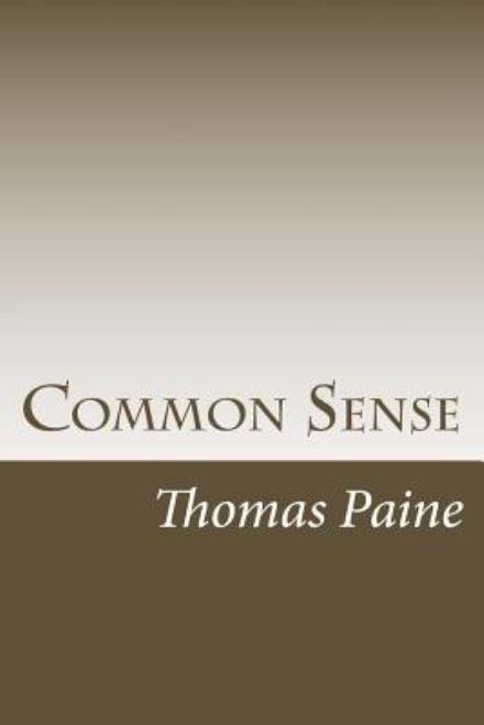 Cover for Thomas Paine · Common Sense (Pocketbok) (2014)