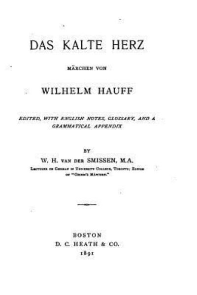 Cover for Wilhelm Hauff · Das Kalte Herz (Taschenbuch) (2016)