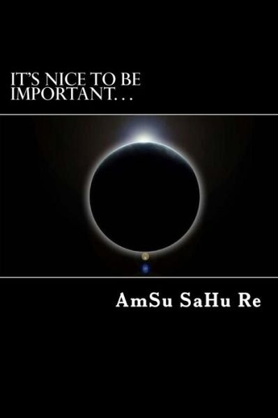 Cover for Amsu Sahu Re · It's Nice to Be Important... (Paperback Bog) (2017)