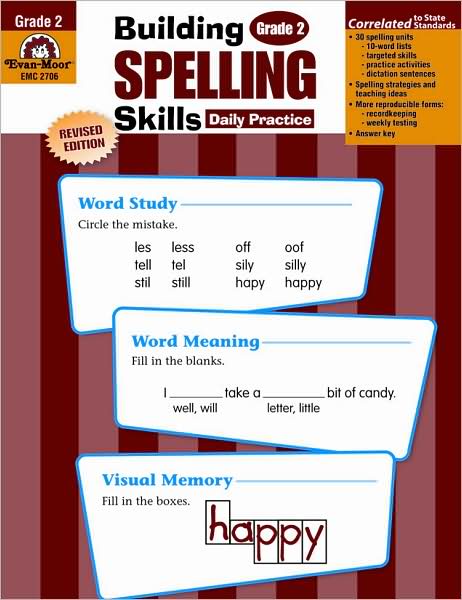 Cover for Evan-moor Educational Publishing · Building Spelling Skills, Grade 2 (Paperback Book) (2002)