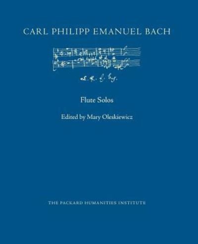 Cover for Carl Philipp Emanuel Bach · Flute Solos (Paperback Bog) (2018)