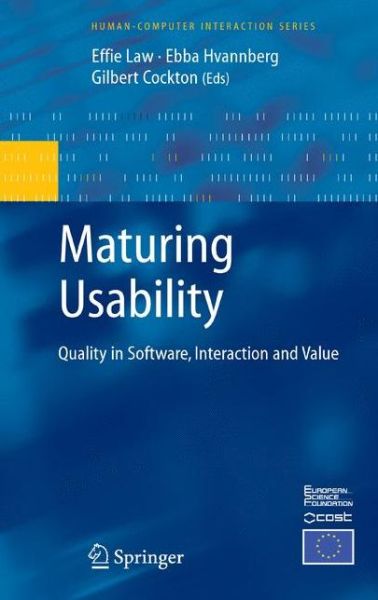 Cover for Gilbert Cockton · Maturing Usability: Quality in Software, Interaction and Value - Human-Computer Interaction Series (Hardcover Book) [2008 edition] (2007)