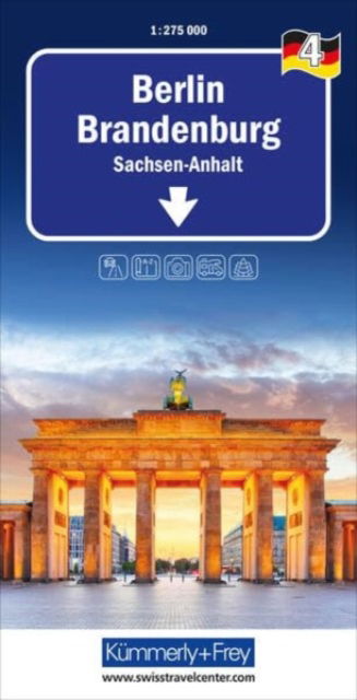 Berlin / Brandenburg - Regional maps - Germany -  - Książki - Kummerly & Frey,Switzerland - 9783259018408 - 9 sierpnia 2023