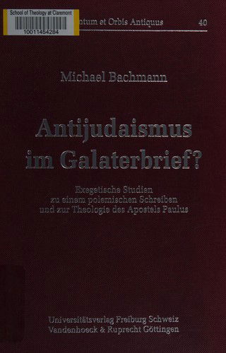 Antijudaismus im Galaterbrief? - Michael Bachmann - Books - Universita?tsverlag - 9783525539408 - October 12, 1999