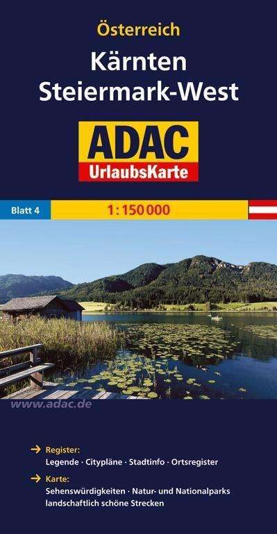 Cover for ADAC Verlag · Österreich UrlaubsKarte: Kärnten, Steiermark-West (Book) (2013)