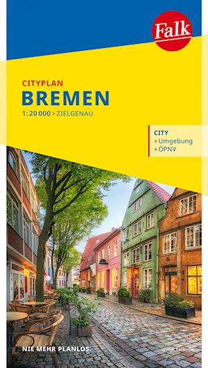 Falk Cityplan Bremen 1:20 000 - Mairdumont - Books - Mairdumont - 9783827901408 - June 3, 2022