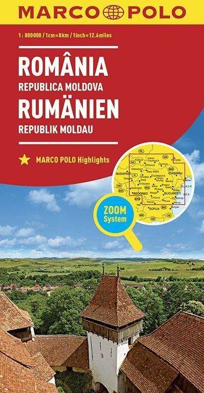 Cover for Marco Polo · Romania Marco Polo Map - Marco Polo Maps (Landkarten) (2023)
