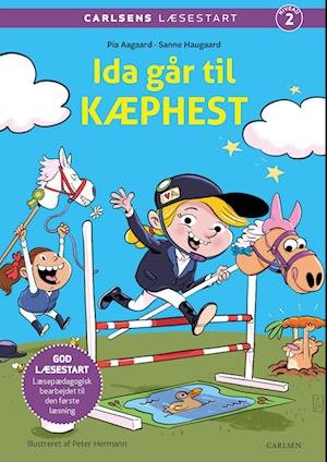 Cover for Pia Aagensen; Sanne Haugaard · Carlsens Læsestart: Carlsens Læsestart: Ida går til kæphest (Bound Book) [1.º edición] (2023)