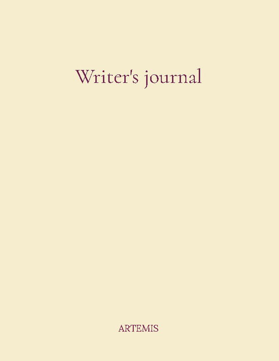 Cover for Artemis Forlag; Artemis Forlag · Writer's journal (Hardcover Book) [1st edition] (2024)