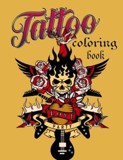 Cover for Fl0wers B00k · Tattoo coloring book (Pocketbok) (2020)