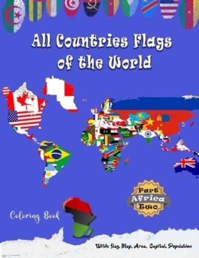 Cover for Sefar Keys Publishing · All Countries Flags of the World Coloring Book (Paperback Book) (2021)