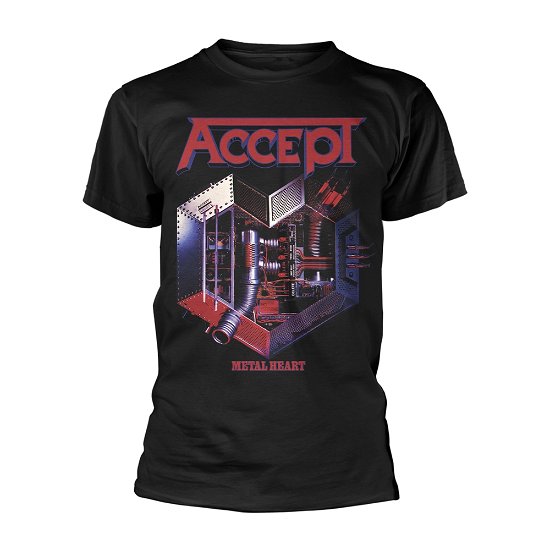 Cover for Accept · Metal Heart 1 (T-shirt) [size L] [Black edition] (2018)
