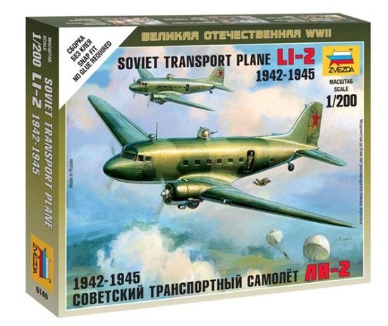 Cover for Zvezda · ZVEZDA - 1/200 Li-2 Soviet Transport Plane (Legetøj)