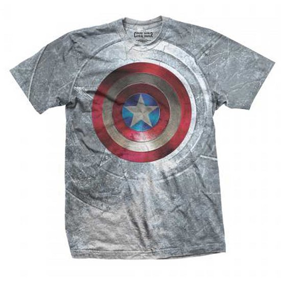 Marvel: Captain America Civil War Shield (T-Shirt Unisex Tg. 2XL) - Marvel Comics - Outro - Bravado - 5055979944409 - 