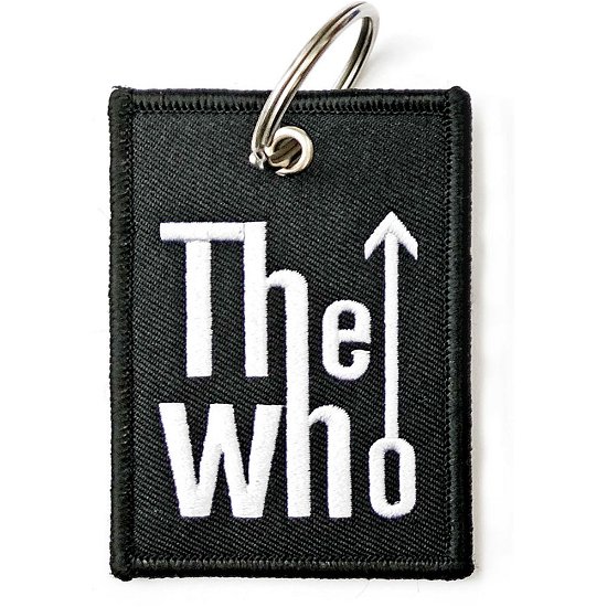 The Who Keychain: Arrow Logo (Double Sided Patch) - The Who - Merchandise -  - 5056368604409 - 