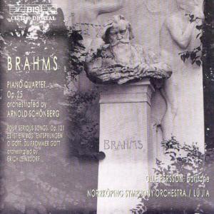 Cover for Brahms / Orch Schoenberg / Norrkopin Sym Orch · Piano Quartet (CD) (2001)