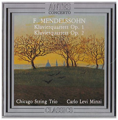 Klavierquartette Nr 1 Op - Mendelssohn-bartholdy F. - Musik - ANTES EDITION - 8012665100409 - 6 januari 2020