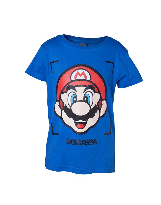NINTENDO - T-Shirt Boys Super Mario Face (170/176 - T-Shirt - Merchandise -  - 8718526099409 - 1. oktober 2019