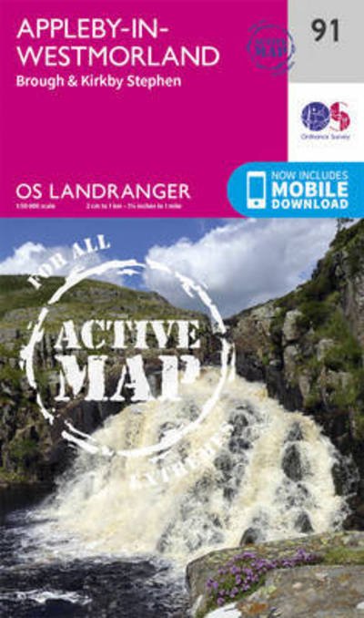 Cover for Ordnance Survey · Appleby-In-Westmorland - OS Landranger Active Map (Kartor) [December 2016 edition] (2017)
