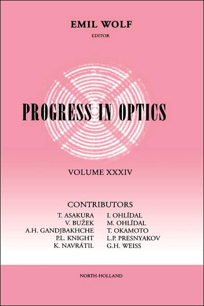 Cover for Wolf · Progress in Optics - Progress in Optics (Hardcover bog) (1995)