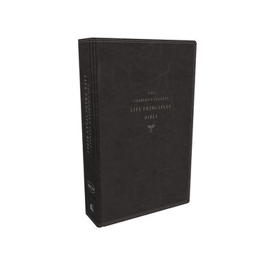 Cover for Charles Stanley · The NKJV, Charles F. Stanley Life Principles Bible, 2nd Edition, Leathersoft, Black, Thumb Indexed, Comfort Print: Growing in Knowledge and Understanding of God Through His Word (Leather Book) [Second edition] (2019)