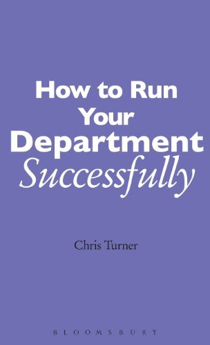 Cover for Chris Turner · How to Run Your Department Successfully: a Practical Guide for Subject Leaders in Secondary Schools (Gebundenes Buch) (2005)
