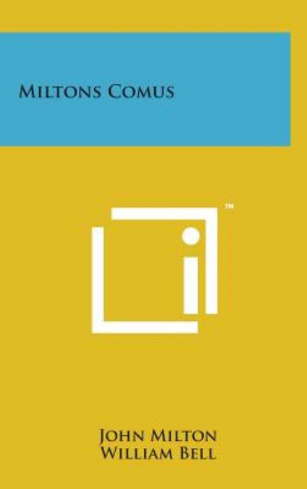 Cover for John Milton · Miltons Comus (Hardcover Book) (2014)