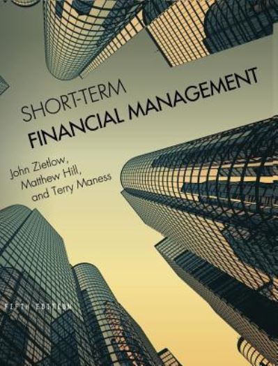 Cover for John Zietlow · Short-Term Financial Management (Hardcover Book) (2016)