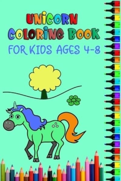 Cover for Masab Coloring Press House · Unicorn Coloring Book For Kids Ages 4-8 (Taschenbuch) (2019)