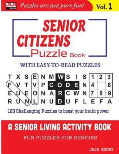 Cover for Jaja Books · Senior Citizens Puzzle Book (Taschenbuch) (2018)