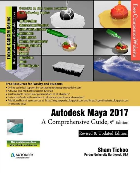 Cover for Prof Sham Tickoo Purdue Univ · Autodesk Maya 2017 (Paperback Book) (2016)