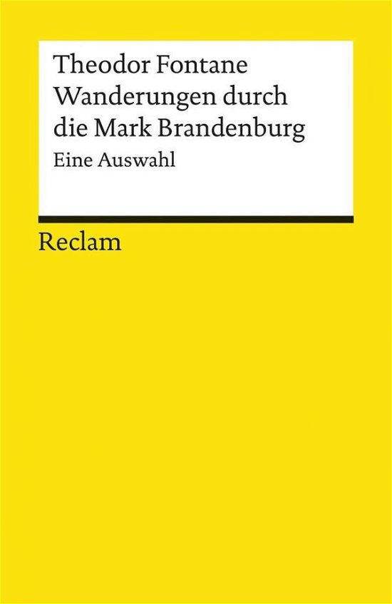 Cover for Theodor Fontane · Reclam UB 18140 Fontane.Wanderungen (Book)