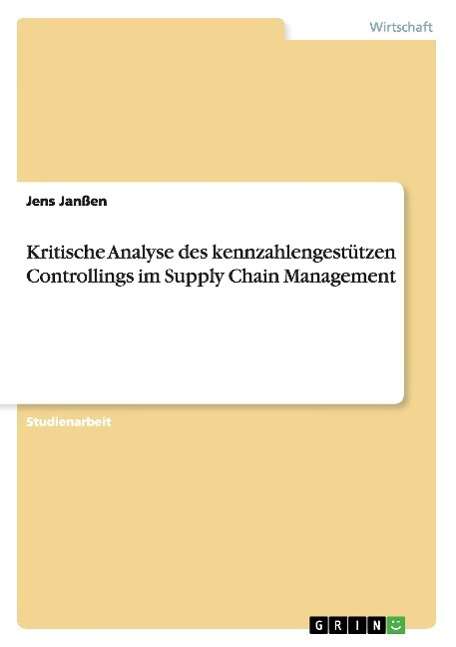 Cover for Janßen · Kritische Analyse des kennzahlen (Book) (2015)