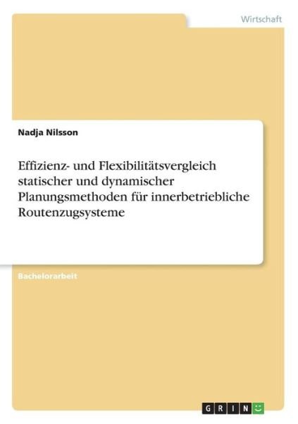 Cover for Nilsson · Effizienz- und Flexibilitätsver (Bog)