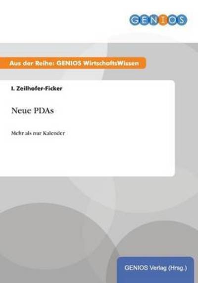 Cover for I Zeilhofer-ficker · Neue Pdas (Paperback Book) (2015)
