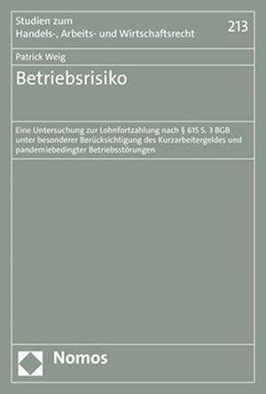 Cover for Patrick Weig · Betriebsrisiko (Book) (2023)