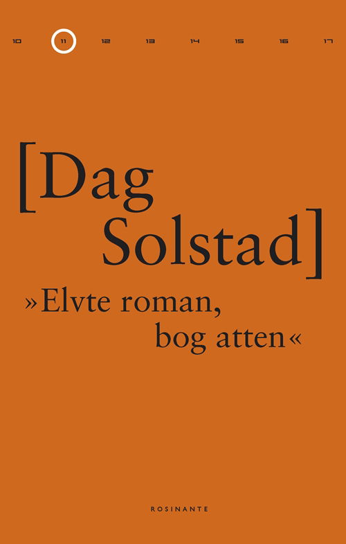 Elvte roman, bog atten - Dag Solstad - Boeken - Rosinante - 9788763814409 - 24 september 2010