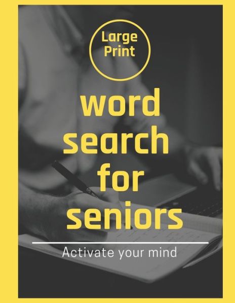 Cover for Marion Cotillard · Large Print Word Search for Seniors (Paperback Book) (2020)