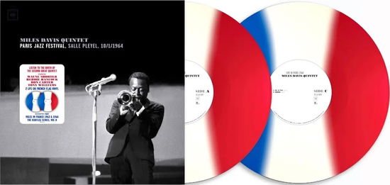 Cover for Miles Davis · Paris Jazz Festival Salle Playel 10/1/1964 (LP) [Limited Blue, White &amp; Red Vinyl edition] (2024)